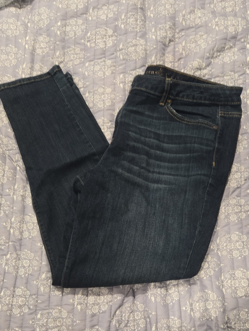 Simply Vera Vera Wang Deep Wash Skinny Jeans - Dark Blue